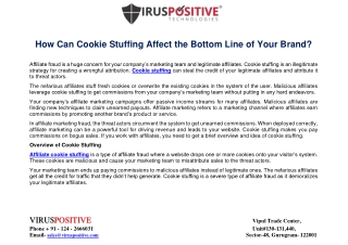 How Can Cookie Stuffing Affect the Bottom Line of Your Brand?