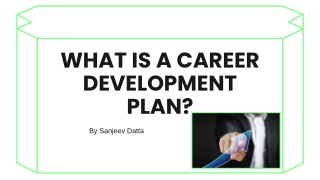 What is a Career Development Plan?