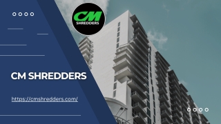 Industrial Shredders | CM Shredders