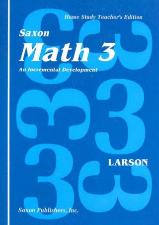 PDF/READ Saxon Math 3: An Incremental Development, Teacher's Edition