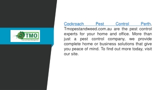 Cockroach Pest Control Perth  Tmopestandweed.com.au;;;;