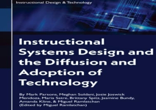 [DOWNLOAD PDF] Instructional Systems Design and the Diffusion and Adoption of Te