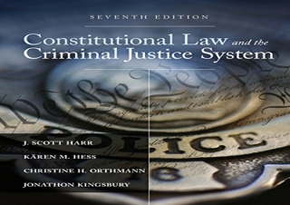 (PDF BOOK) Constitutional Law and the Criminal Justice System full