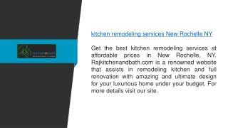 Kitchen Remodeling Services New Rochelle Ny  Rajkitchenandbath.com