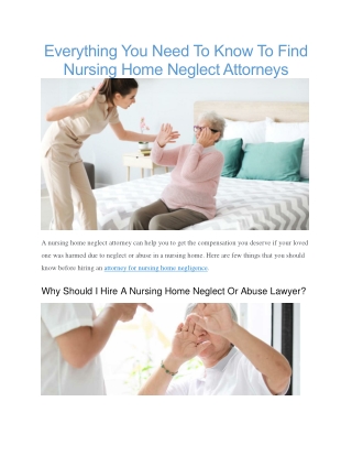 Nursing home negligence attorneys near me