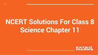 NCERT Solutions For Class 8 Science Chapter 11