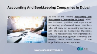 Accounting And Bookkeeping Companies In Dubai - AEMC