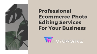 ecommerce photo editing service