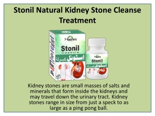 Remove Stones from Kidney with Stonil capsule