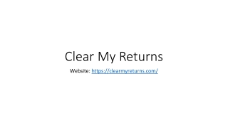 Clear My Returns - Reliable GST Consultation Services in Mumbai