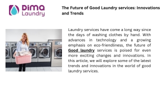 Good laundry - Dima Laundry