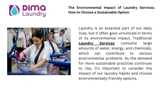 Laundry Services - Dima Laundry