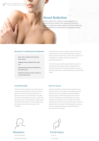 Breast Reduction Brisbane