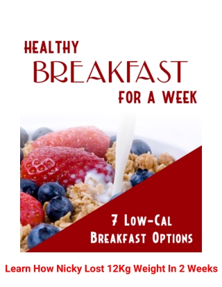 Healthy Breakfast For A Week