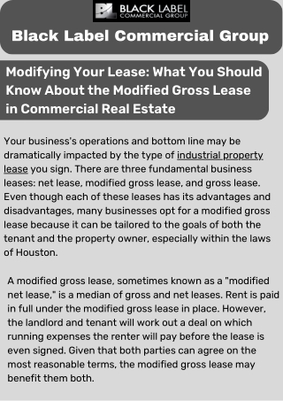 Modifying Your Lease: What You Should Know About the Modified Gross Lease