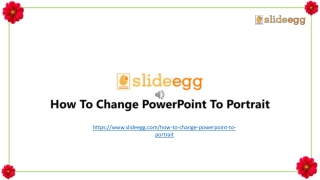 How To Change PowerPoint To Portrait PPT Presentation