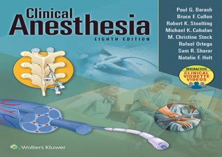 (pdf)full ‹download› Clinical Anesthesia, 8e: eBook without Multimedia