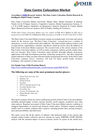 Data Center Colocation Market