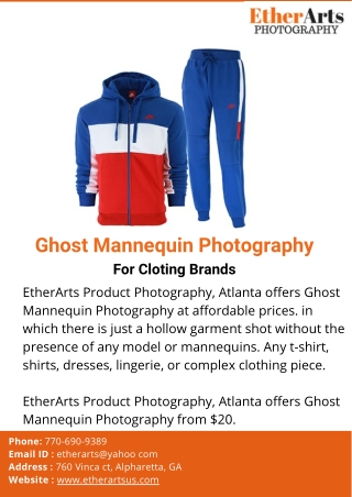 Ghost mannequin photography