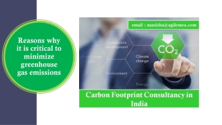 Reasons why it is critical to minimize greenhouse gas emissions