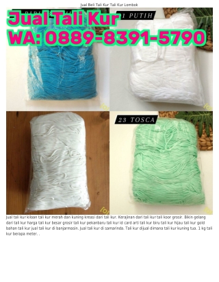 O88ᑫ-8Зᑫ1-57ᑫO (WA) Jual Tali Kur Depok Harga Tali Kur Besar