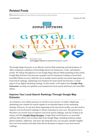 How To Get Data From Google Maps For B2b Marketing