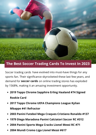 The Best Soccer Trading Cards To Invest In 2023