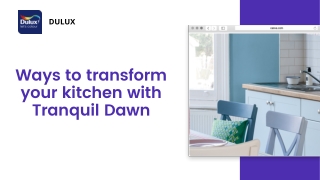 Ways to transform your kitchen with Tranquil Dawn