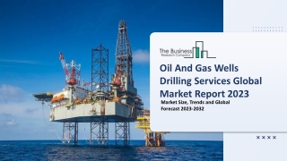 Oil And Gas Wells Drilling Services Global Market By Component, By Operation, By Application, By Drilling Type, By Regio