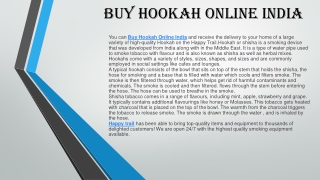 Buy Hookah Online India