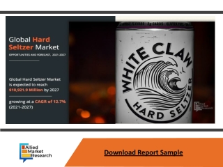 Hard Seltzer Market Expected to Reach $10,921.9 Million by 2027
