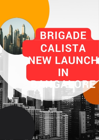 Brigade Calista New Launch In Bangalore