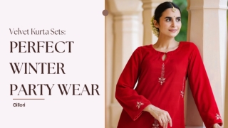 Velvet Kurta Sets: Perfect Winter Party Wear