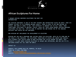 African Sculptures For Home