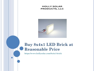 Buy 8x4x1 LED Brick at Reasonable Price