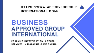 Approved Group International - Coronavirus & Other Services