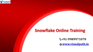 Snowflake Online Training