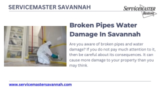 Broken pipes and water damage - A crucial issue to look after