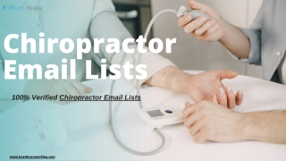 Chiropractor Email Lists