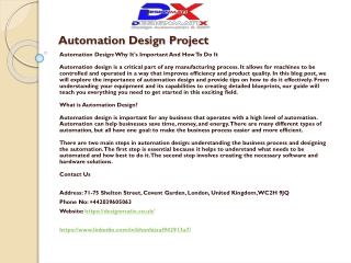 Automation Design Project