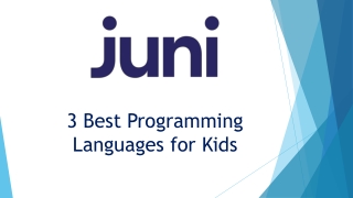 3 Best Programming Languages for Kids