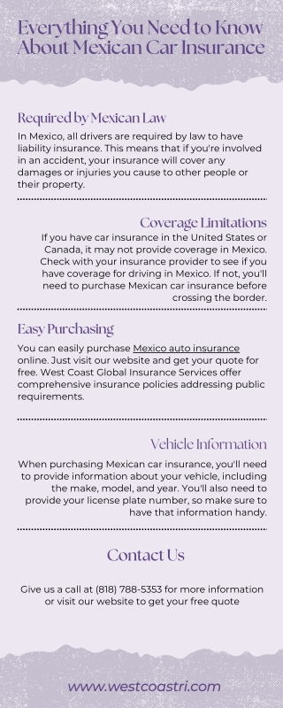 Everything You Need to Know About Mexican Car Insurance