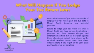 Lodging Your Tax Return Mount Druitt