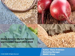 Betaine Market Growth, Outlook, Demand, Analysis and Opportunity by 2023-2028