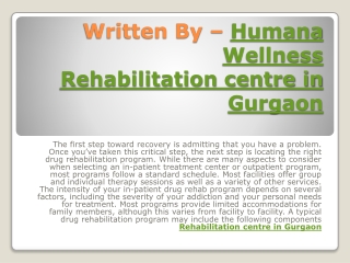 Best Rehabilitation centre in Gurgaon