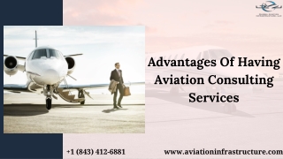 Advantages Of Having Aviation Consulting Services