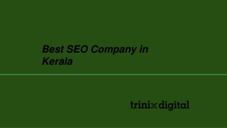Kerala's Best SEO Company | Trinix Digital