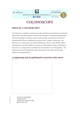 colonoscopy North Houston | The Woodlands | Humble | Conroe | Spring | Kingwood