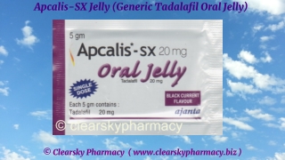 Apcalis SX Jelly (Generic Tadalafil Oral Jelly)