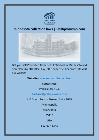 minnesota collection laws  Phillipslawmn